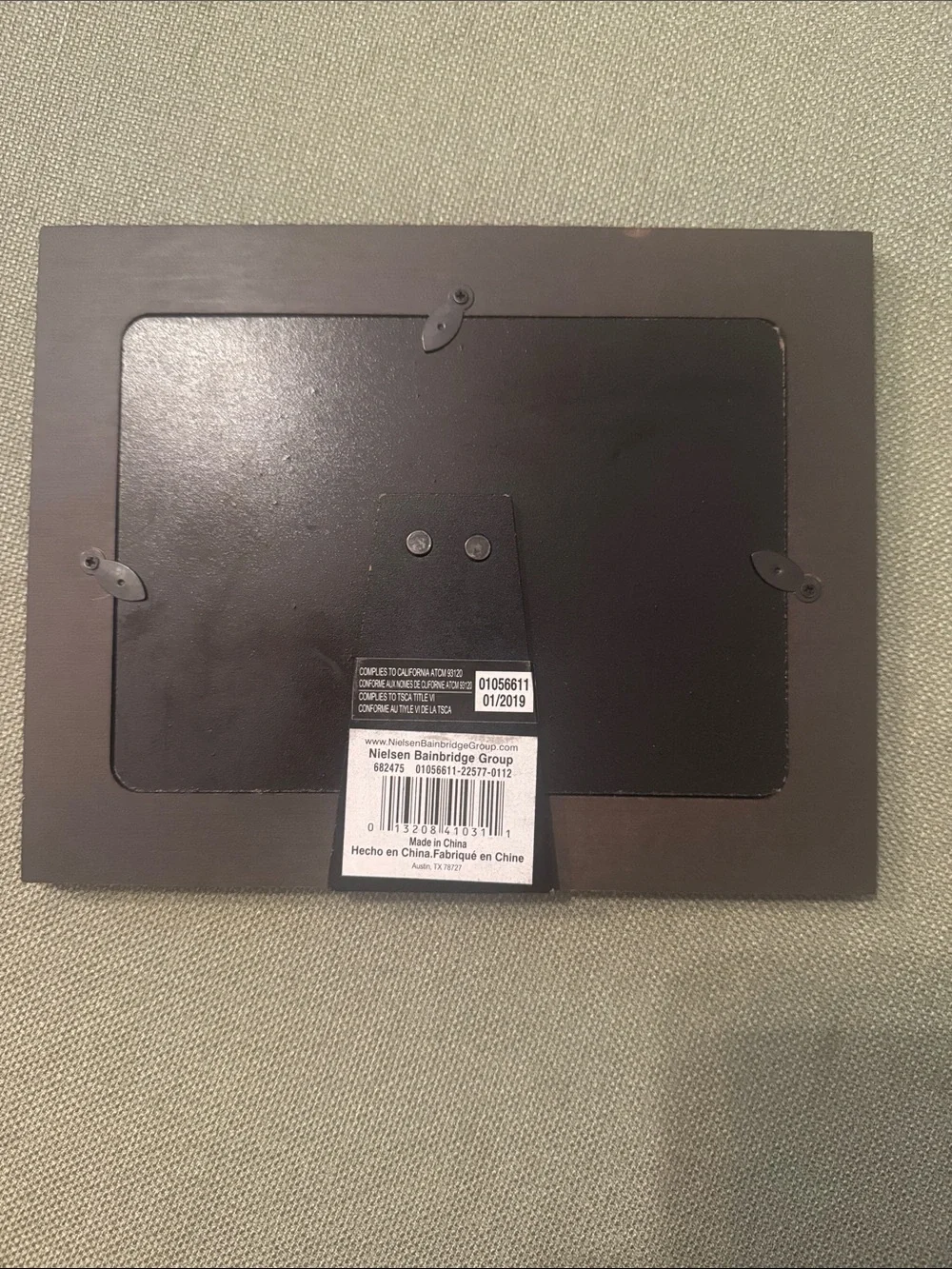 Barneys New York Brown Wooden 'grandparents.' Photo Frame